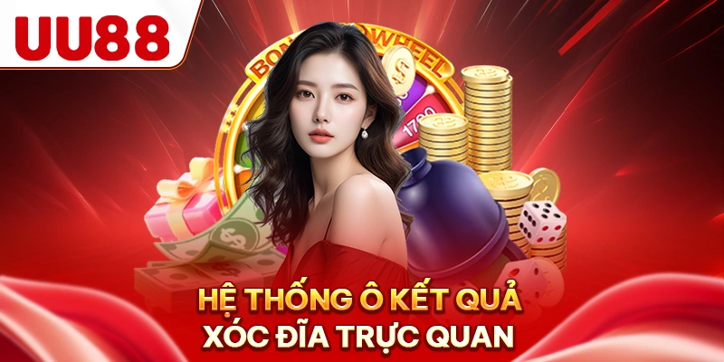 Hệ thống ô kết quả xóc đĩa trực quan