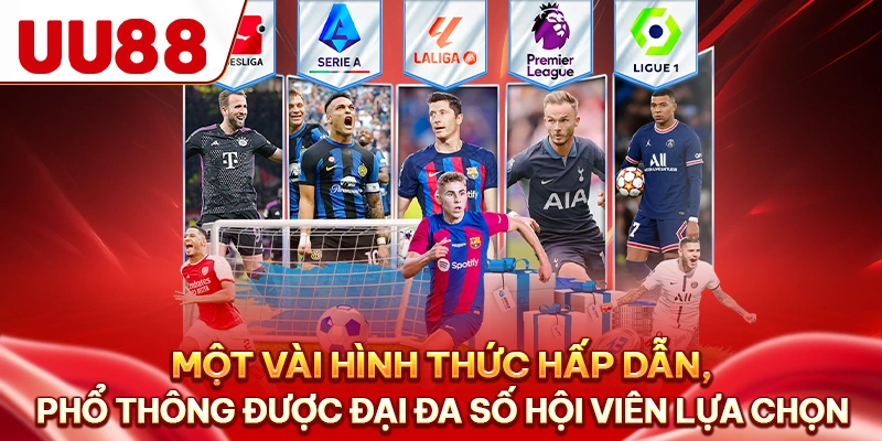 Một vài hình thức hấp dẫn, phổ thông được đại đa số hội viên lựa chọn